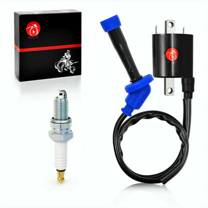 Ignition Coil And Spark Plug for Yamaha V Star 650 XVS650 (1998–2016)