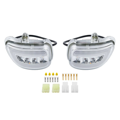 Front LED Turn Signals Clear Lens for Honda Goldwing 1800 GL1800 (2001 - 2017)
