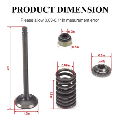Exhaust Intake Valve Gasket Kit for Polaris Big Boss 500