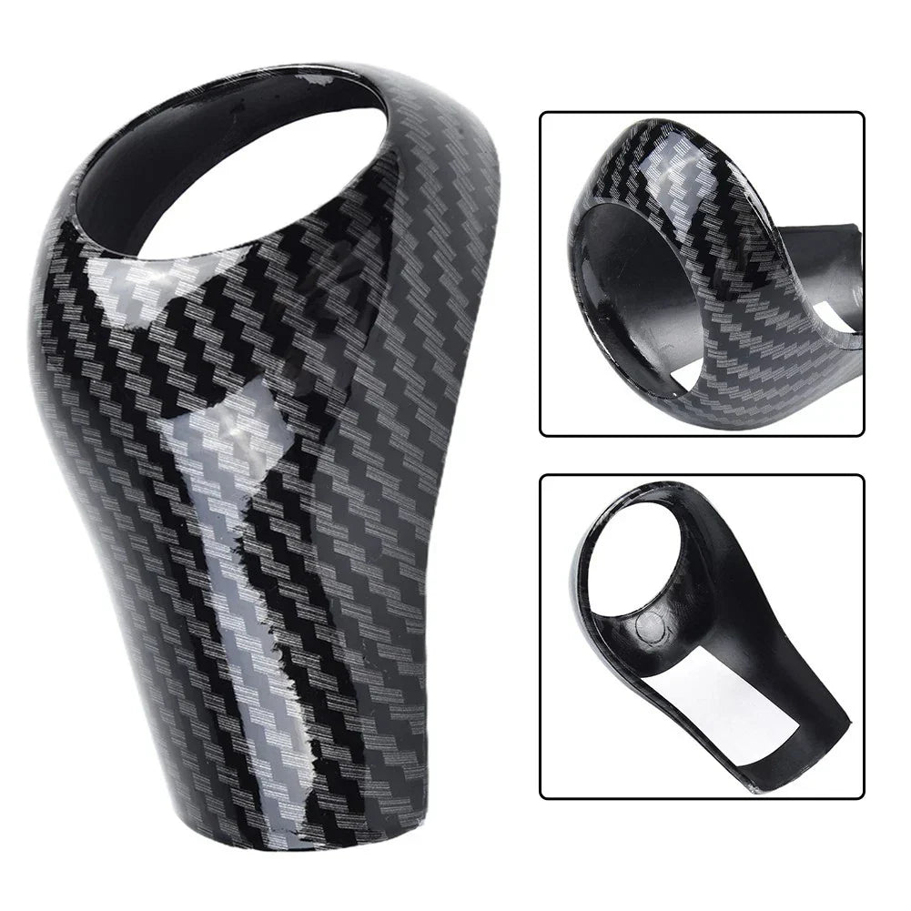 Gear Shift Knob Cover for Vehicle ABS Black Decor