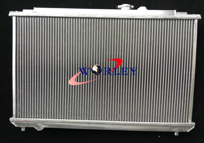 Aluminum Radiator & Fans for Toyota Mark 2 Chaser JZX100 1JZ-GTE (1996-2001)