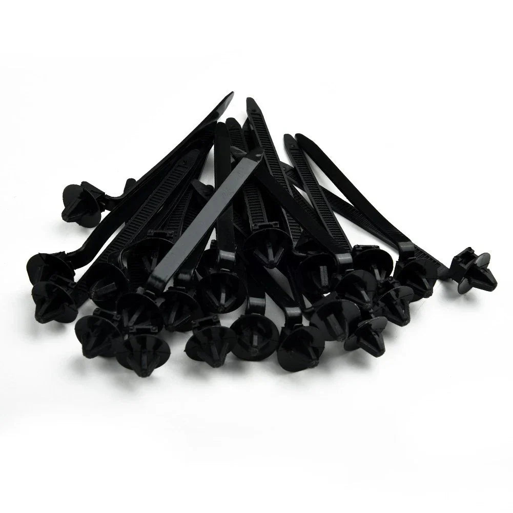 50pcs Nylon Car Cable Tidy Organizer Clips Holder Hose Wire Tie Fixing Strap for Car