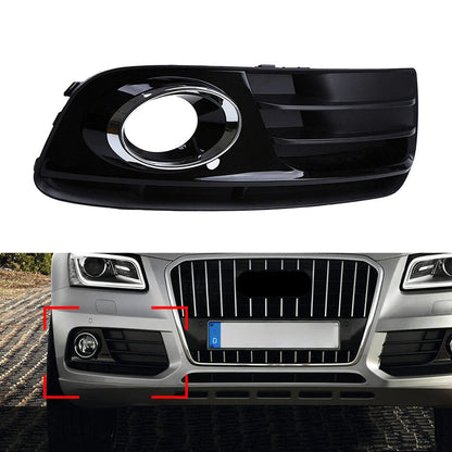 Black ABS Front Bumper Fog Light Grille Cover for Audi Q5 (2013-2017)