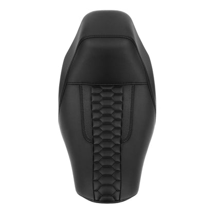 Black Driver Solo Seat for Harley Softail Low Rider FXLR FXLRS FXLRST (18-25)