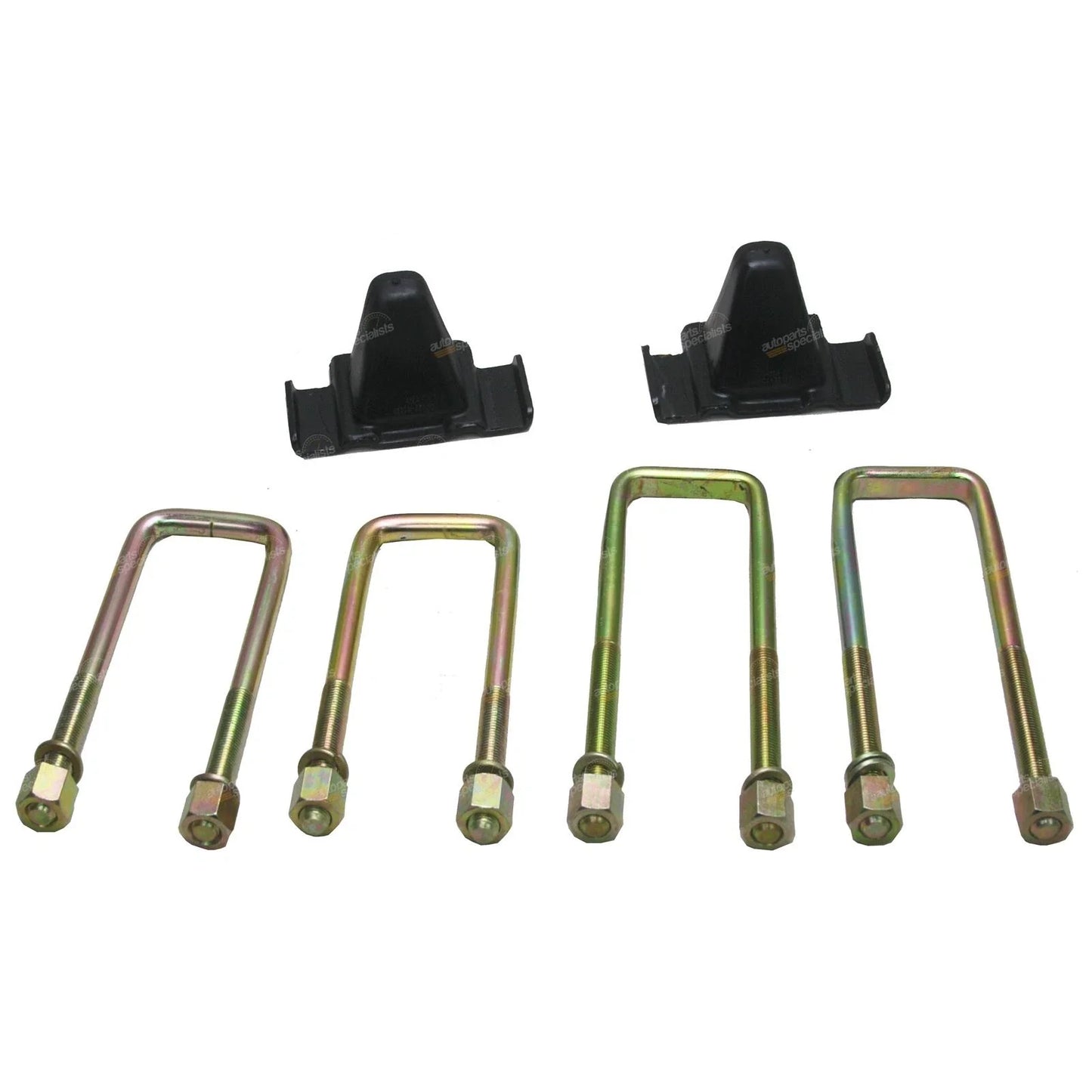 Front Spring Bump Stops + U-Bolts for Toyota Hilux RN105/YN65/YN67 (1983–1997)
