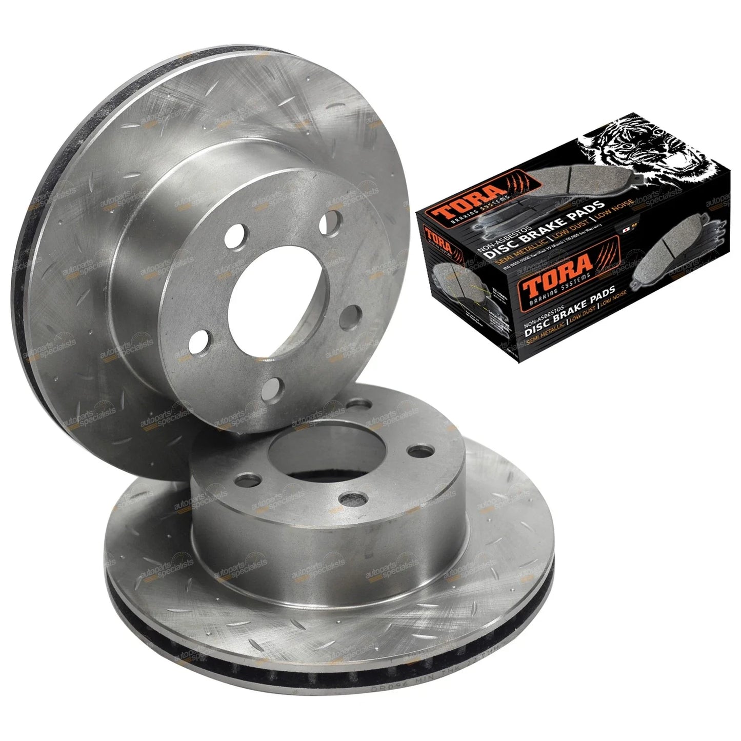 Front Drilled Slotted Rotor & Pads for Grand Cherokee WJ ZG (1996-2003)