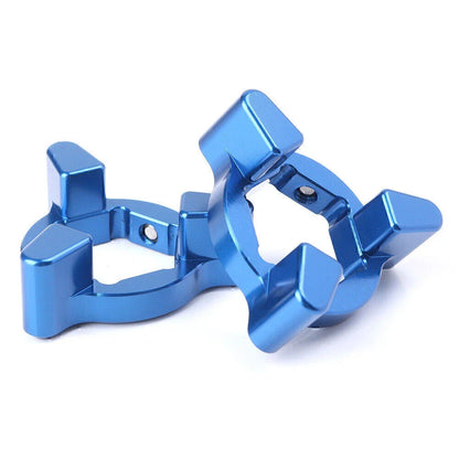 CNC 17mm Anodized Fork Preload Adjusters for Universal Motor - BLUE