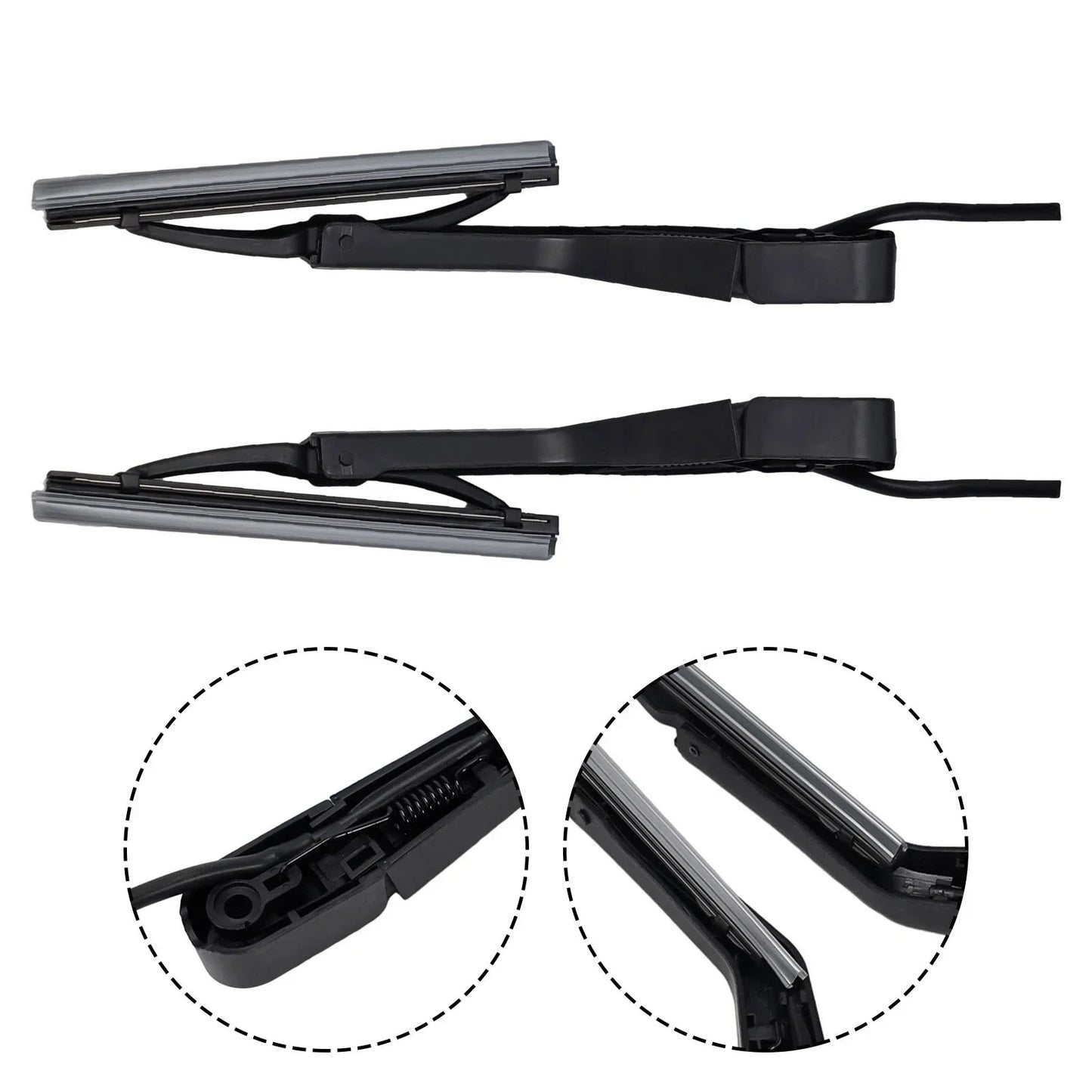 2 x Headlight Wiper for Mercedes W126 (1979–1991)