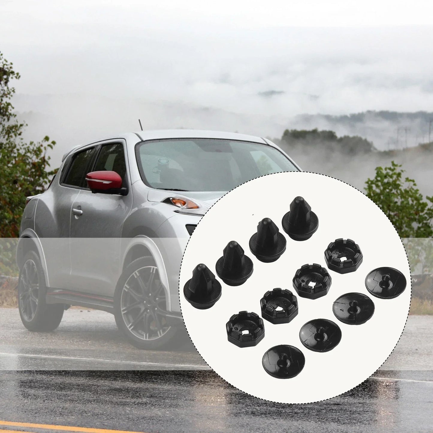 Parcel Shelf Hanger Clips / Premium ABS Material for Nissan Juke