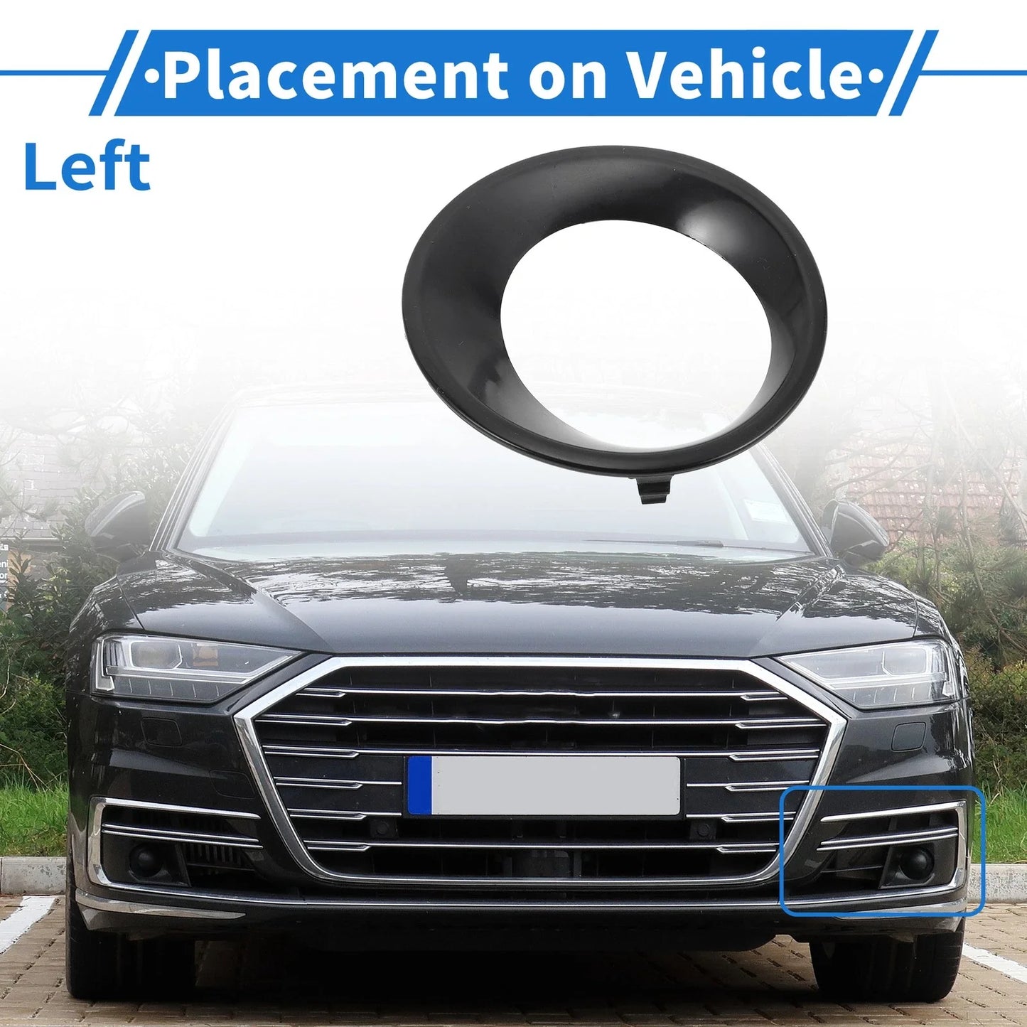 1 Pc Front Left Fog Light Grill for BMW X3 (2007-2010)