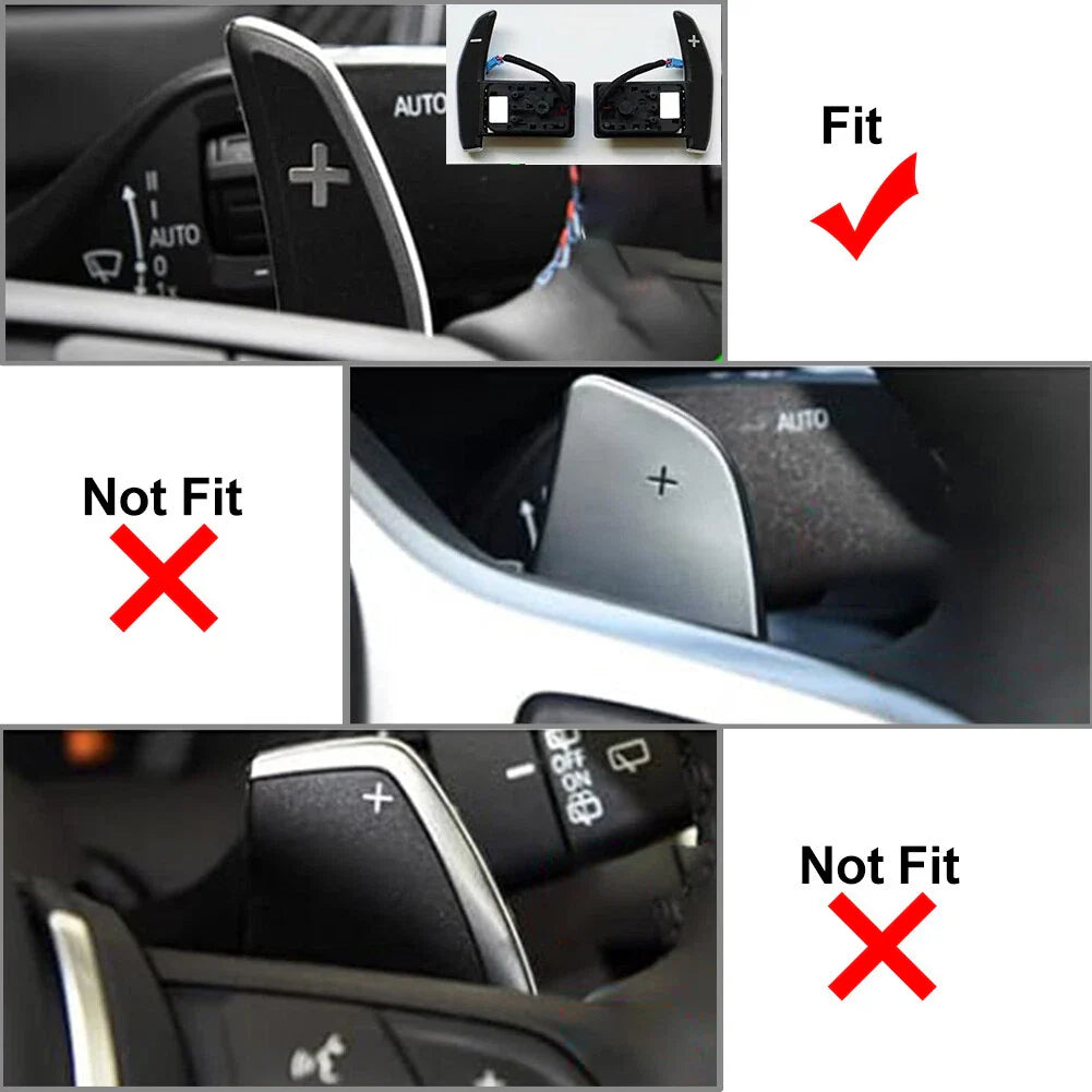 Red Steering Wheel Paddle Shifter Extensions for BMW M2 M3 M4 M5 M6 X5M X6M