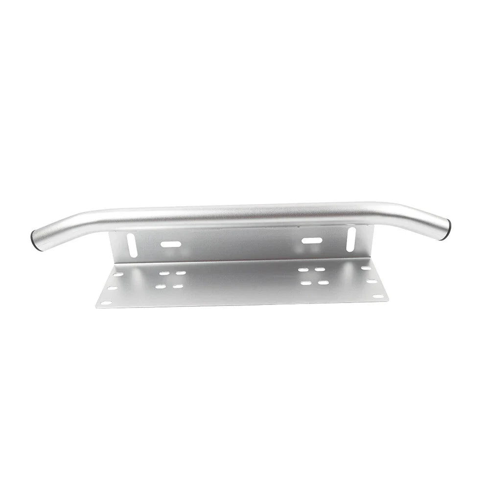 Silver Bull Bar Front License Plate Mount Bracket for Off-Road Lights