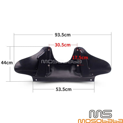 Black ABS Batwing Fairing for Harley Softail Fat Boy FXST FLHR FLSTF (2000-2017)