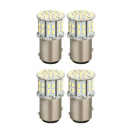 1157 BAY15D 4pcs 50SMD LED Tail Stop Light Bulbs 6000K Pure White for Vehicles