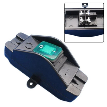 30A 220V Waterproof Inline Cord Switch IP65 Green Black with Indicator