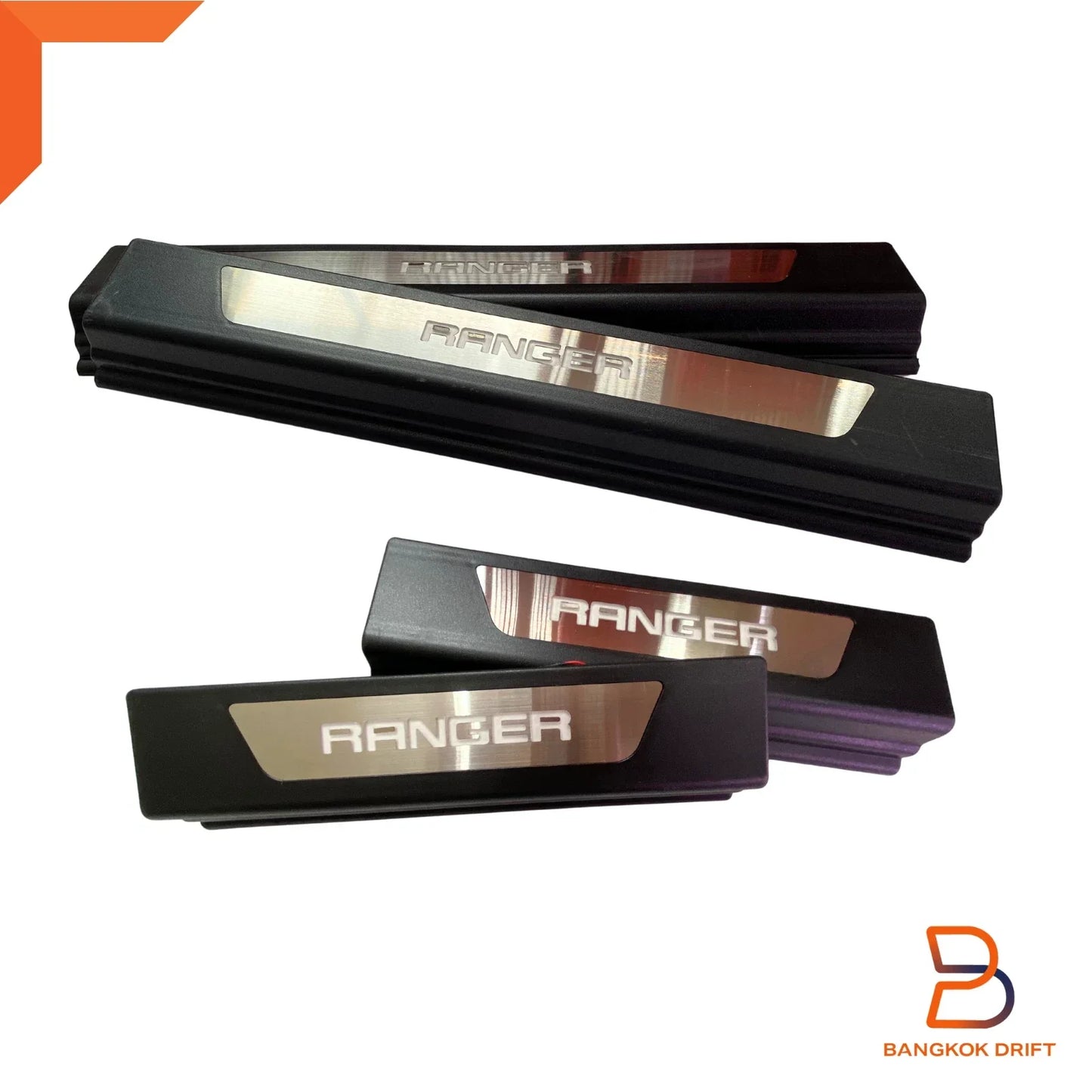 Blue LED Door Sill Scuff Plate for Ford Ranger PX1 PX2 PX3 (2012-2022)