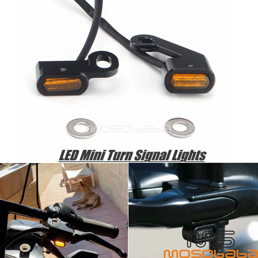 Mini LED Turn Signal Light for Harley Softail Dyna Touring