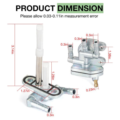 Fuel Valve Petcock & Filter Assembly for Yamaha Virago 250 XV250 (1995-2007)