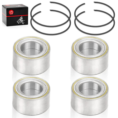 4 x Front & Rear Wheel Bearing & Circlip for Can-Am Maverick X3 MAX (2017–2023)