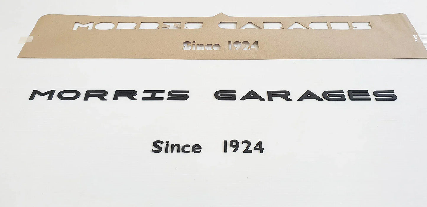 3D Acrylic Logo Emblem Badge for MG Matte Black (Since 1924)