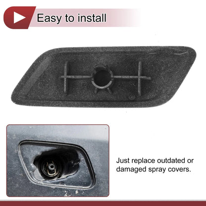 Bumper Headlight Washer Nozzle Cap for Lexus RX350 (2013-2015) - Grey 1 x