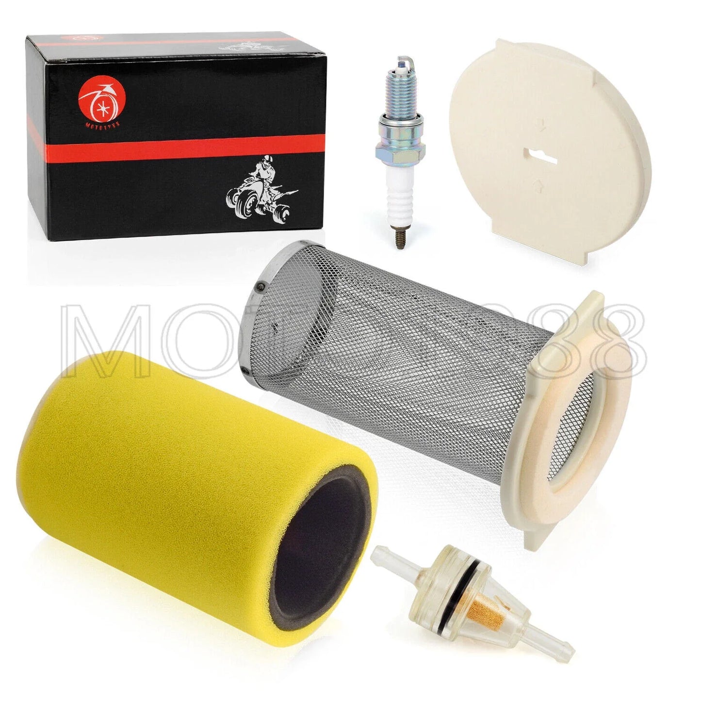 Air Filter & spark plug for Yamaha Big Bear 350 (1987–1999)