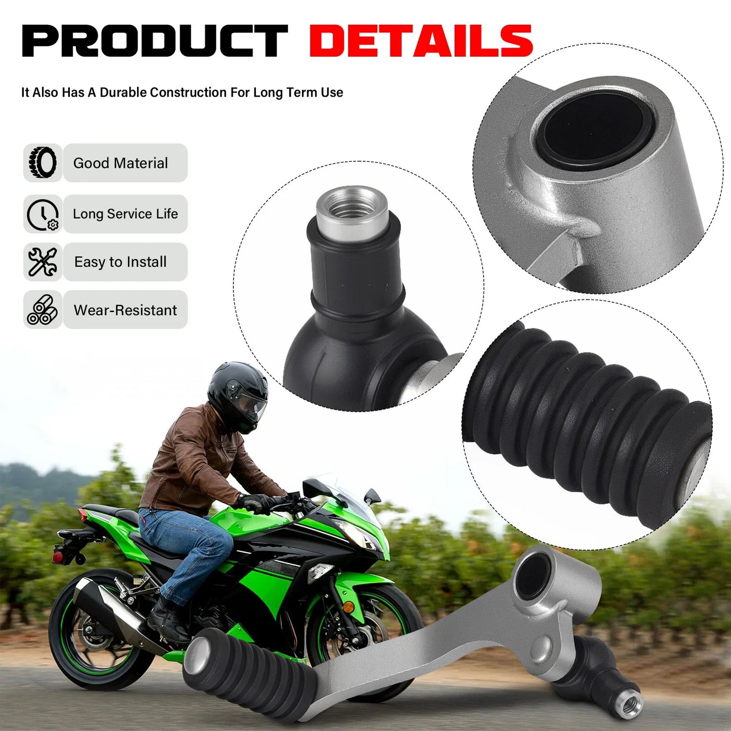 Gear Shift Lever Shifter & Rod for Kawasaki Ninja 300 (2013-2017)