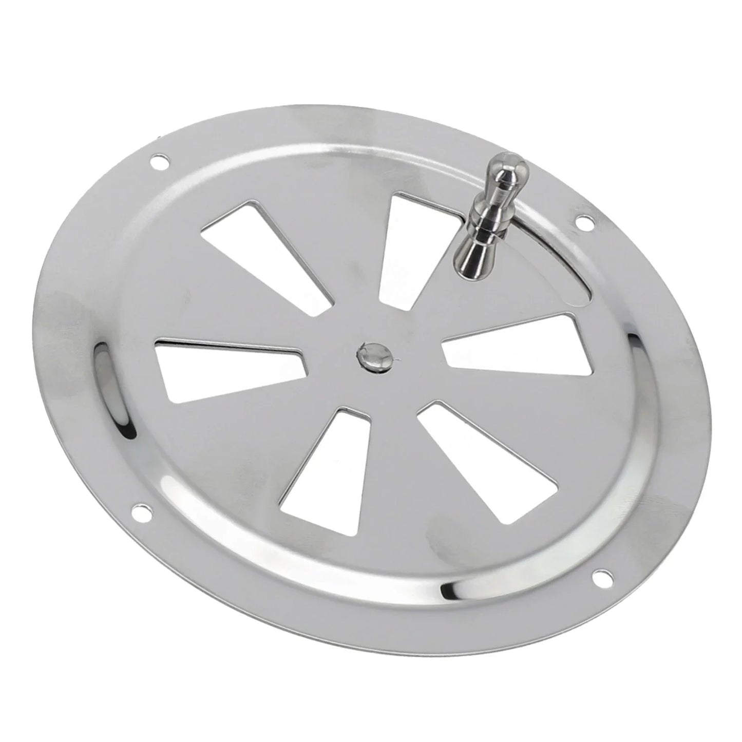 5 x Stainless Steel Marine Air Vent Butterfly Boat Round Louvered Vent for Boat