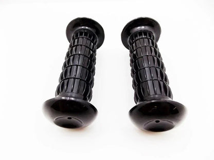 Black Hand Grip Set for Kawasaki KZ550 (1980-1982) - Left & Right Pair