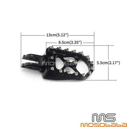 Wide Foot Pegs for Harley Deluxe Heritage Classic Sport Glide (2018-2023)