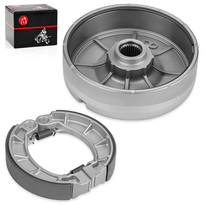 Rear Brake Drum Hub w/ Shoes Honda Foreman 450/Rancher 350/400