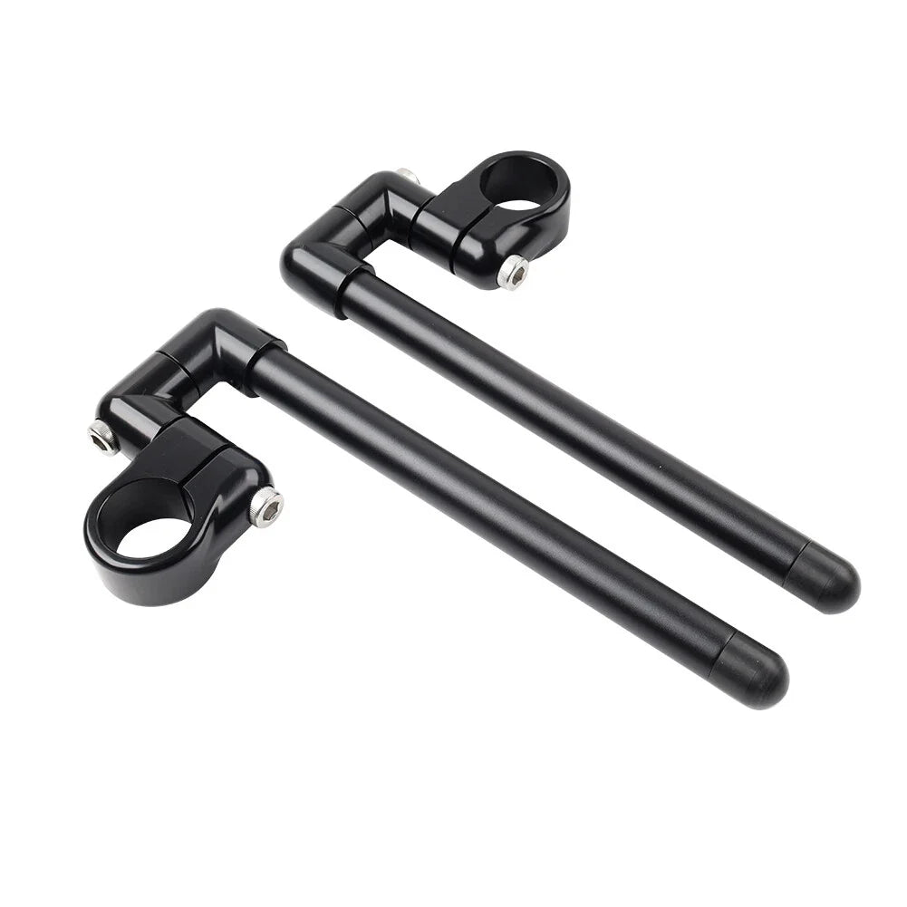 36MM Clip-On Handlebar for Motorcycle Cafe Racer - Black