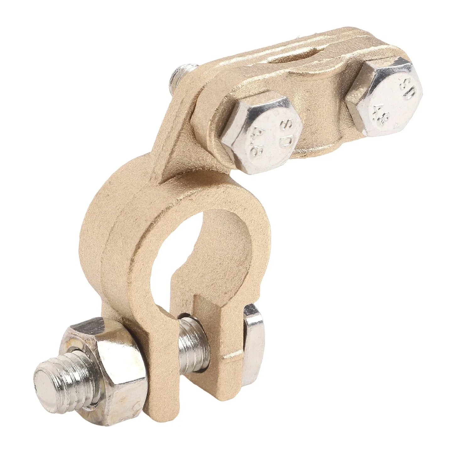 2 x Battery Pole Terminals with Clear Labels