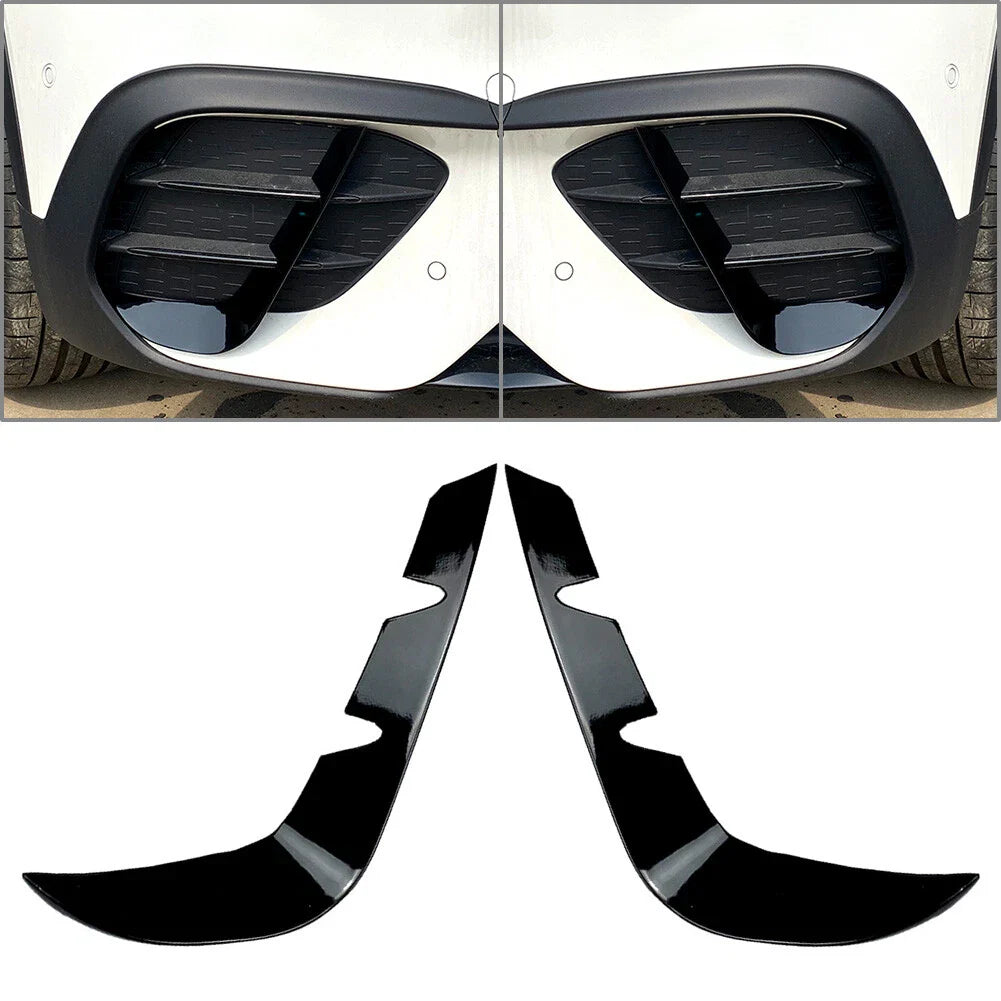 Front Bumper Canards Lip Splitter Fins for Mercedes Benz GLB-Class (2020-2022)