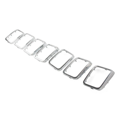 7x Front Grille Cover Inserts for Jeep Grand Cherokee (2017-2021)