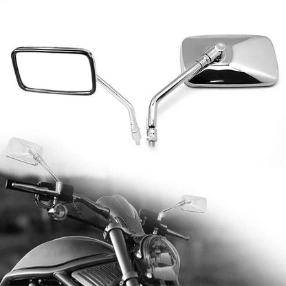 Chrome Motorcycle Rear Side View Mirrors for Universal Motorbike (N/A)