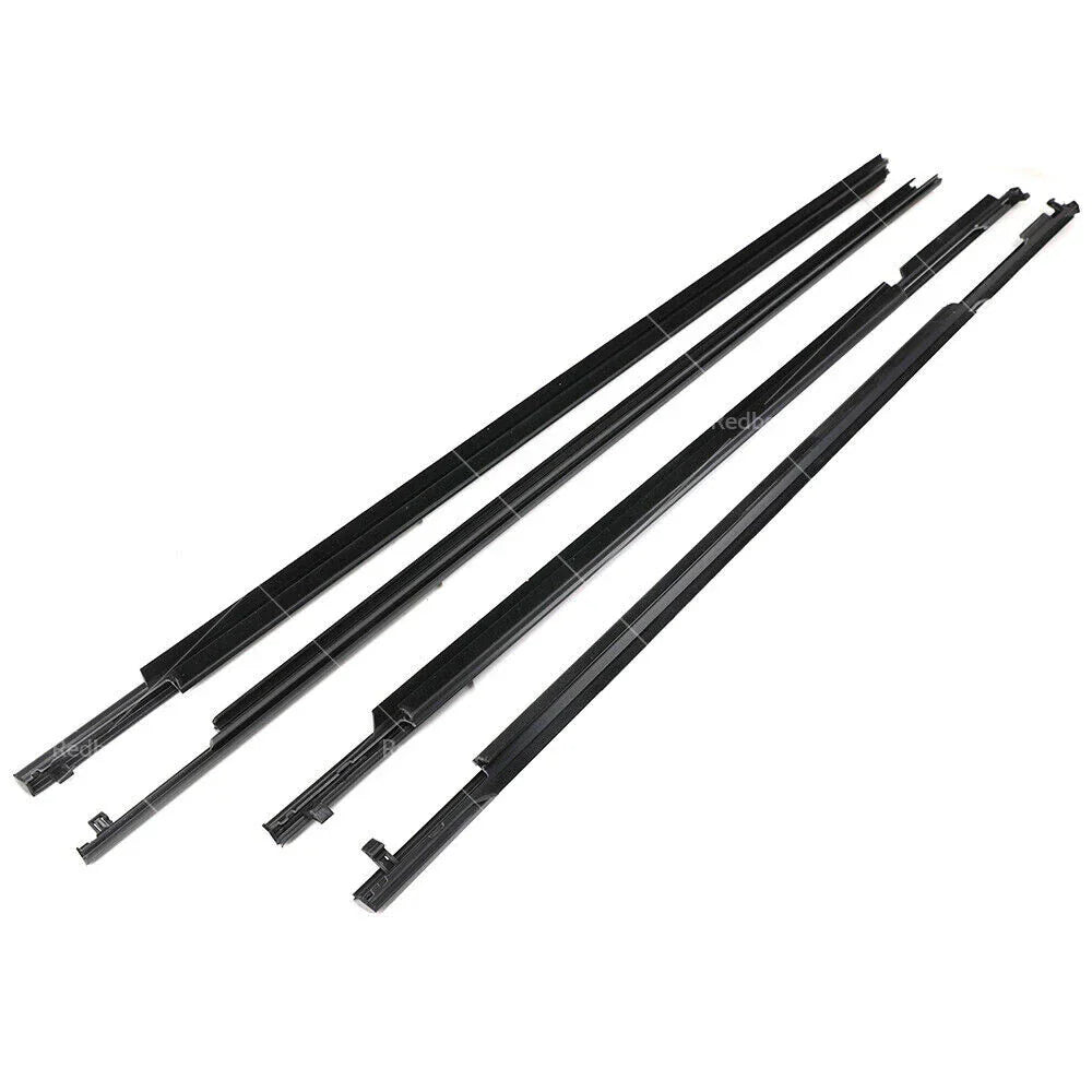 4x Door Glass Seal Weatherstrip for Toyota Landcruiser Prado (2003-2009)