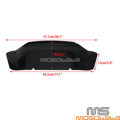 7" Smoke Front Windshield Cover for Harley Street Glide FLHX/I (2024-Up)