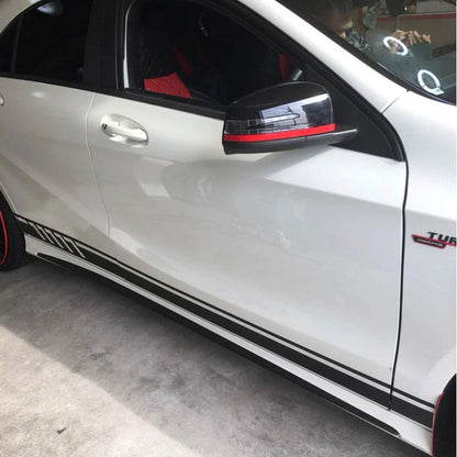 Matte Black Side Stripe Decals for Benz A Class W176 A180 A200 A250 A45