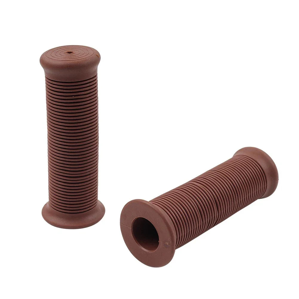 Universal 7/8" 22MM Dark Brown Handlebar Grips for Scooter Bicycle