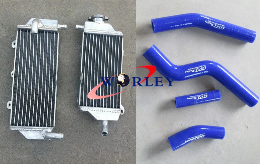 Aluminum Radiator + Black Silicone Hose for YAMAHA WR450F (2012-2015)