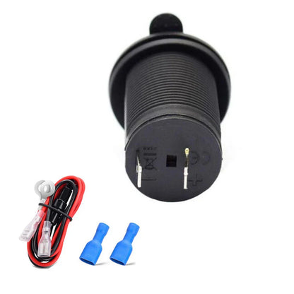 12V Cigarette Lighter Socket Power Outlet for Car Motorcycle ATV