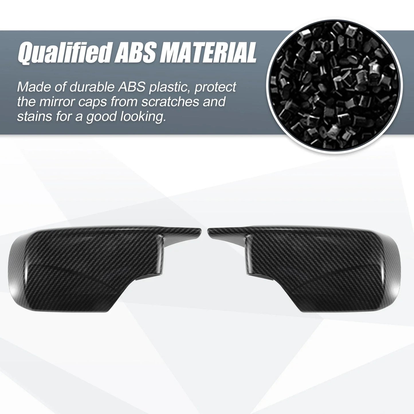 Carbon Fiber M4-Style Rearview Mirror Cover for BMW E39 E46 (1998 - 2005)