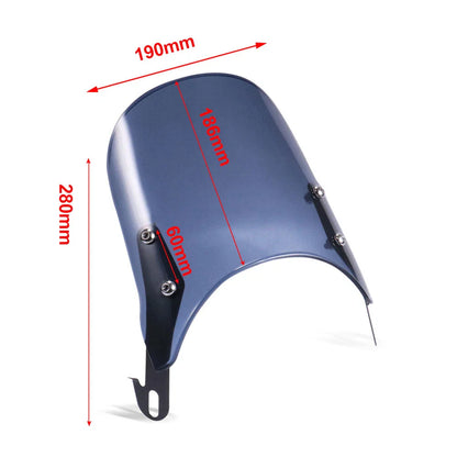 5-7'' Headlight Windscreen Fairing Clear for Suzuki Yamaha