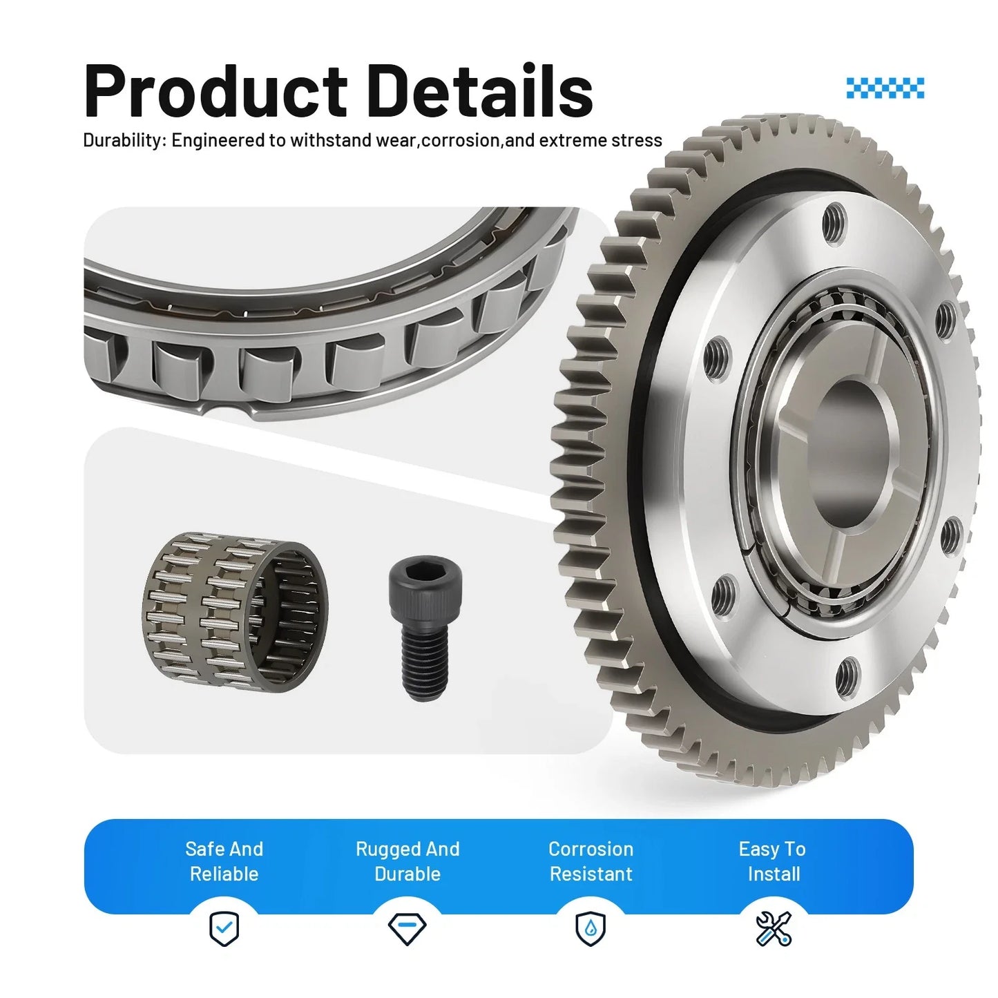 starter clutch one way gear for Yamaha YFM 350 Warrior (1987–2004)