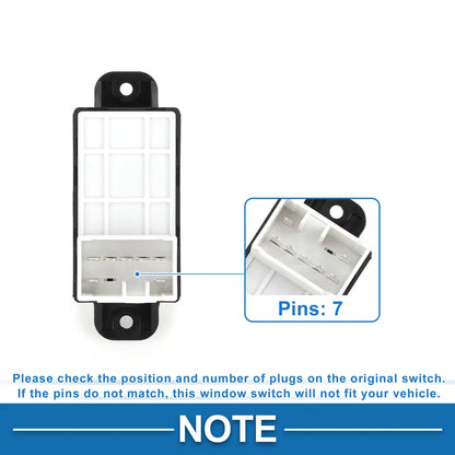 Passenger Side Power Window Switch for Hyundai i10 (2007-2013)