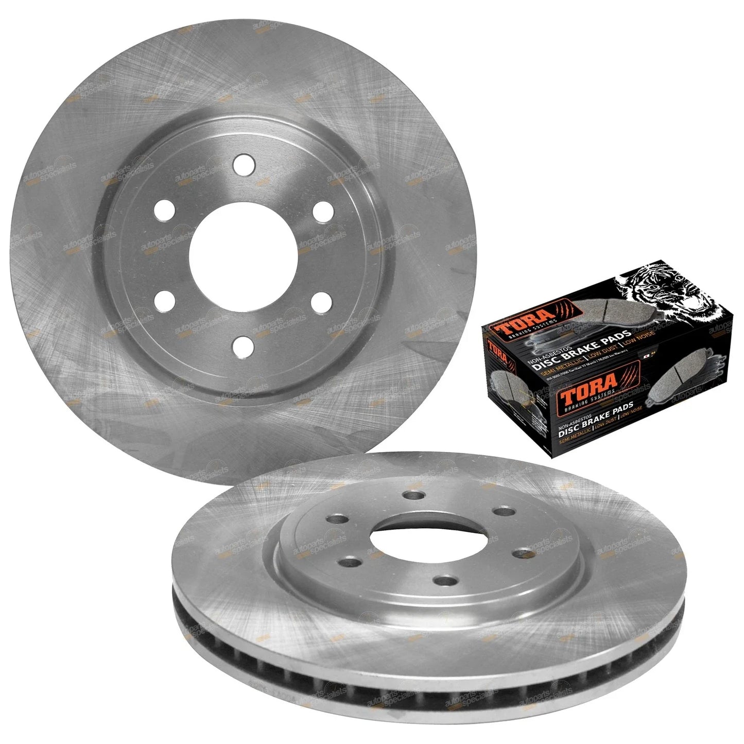 Front Disc Brake Rotors + Pads Set for Pathfinder R51 V6 (2006-2012)