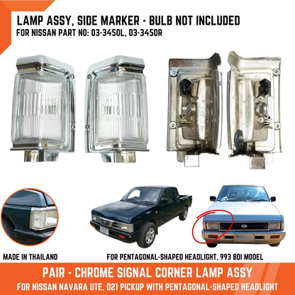 Front Corner Turn Signal Lamp Light for Nissan Navara D21 (1988-1996)