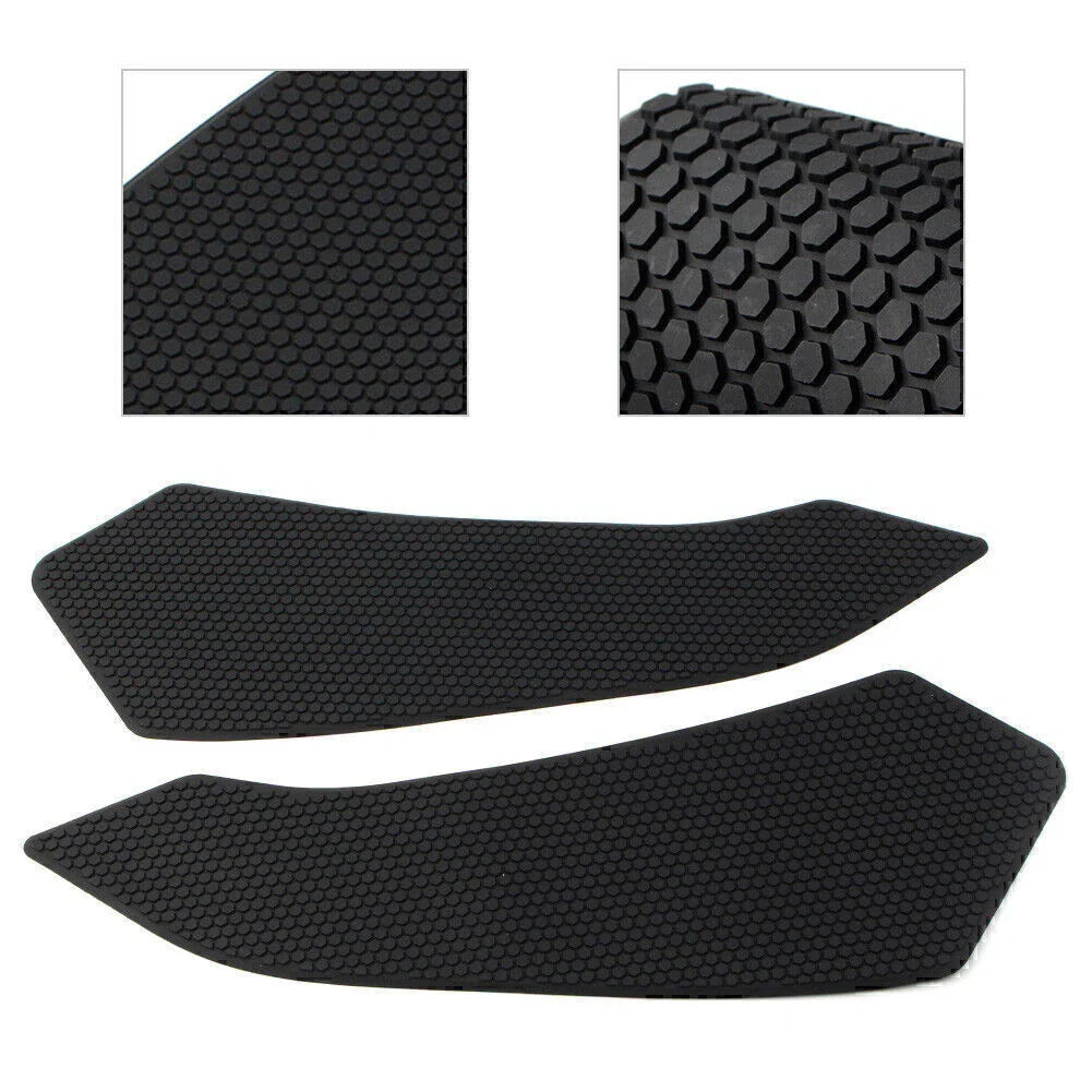 Black Side Tank Traction Grip Pads for Ducati Multistrada Enduro (16-18)