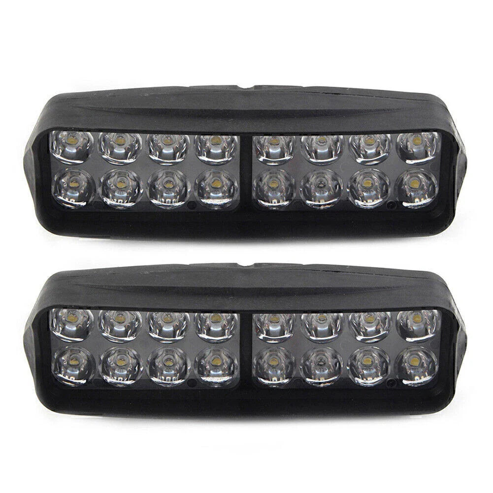 16-LED Motorcycle Headlight Fog Light 2400Lm for UTV ATV